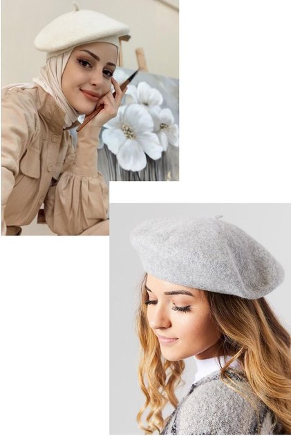 French Felt Painter Beret Set of 2