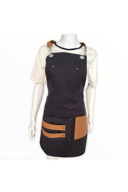 Neck-Strap Kitchen Apron, Chef Apron, Barista Apron, Hairdresser Apron, Cook Apron, Cafe Apron, Restaurant Chef Apron