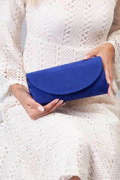 Evening Dress Portfolio Clutch Bag - Cobalt Blue