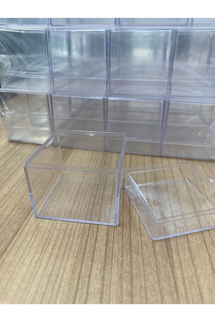 Hediye Paketi 5*5 Boş Mika Kutu %100 A Kalite (20 Adet ) 20'li 5 x 6 TR şeffaf