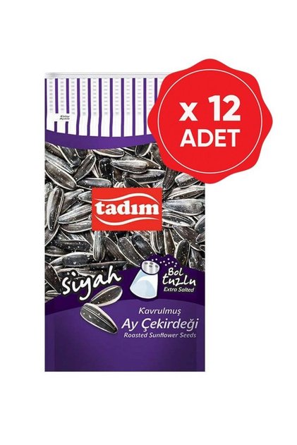 Siyah Ay Çekirdeği Bol Tuzlu 180 Gr X 12 Adet