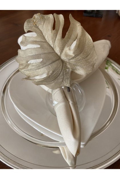 Glass Napkin Ring 6 Pieces Blown Glass Napkin Holder Handmade Napkin Holder