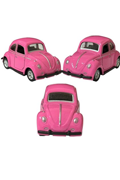 TRUST STORE METAL ÇEK BIRAK PEMBE RENK MİNİ VOSVOS ARABA 8 CM