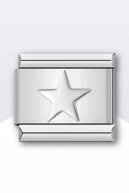 9mm Italian Steel Bracelet Charm - 1 Piece scb27