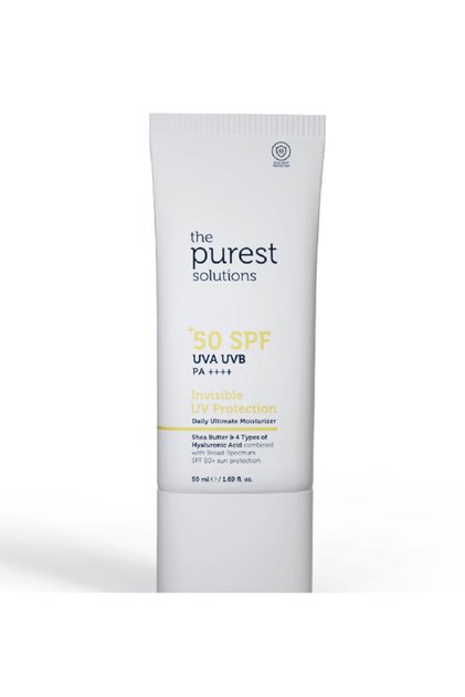 Invisible Sunscreen Cream - High Protection and Moisturizing Effect, SPF 50, 50 Ml