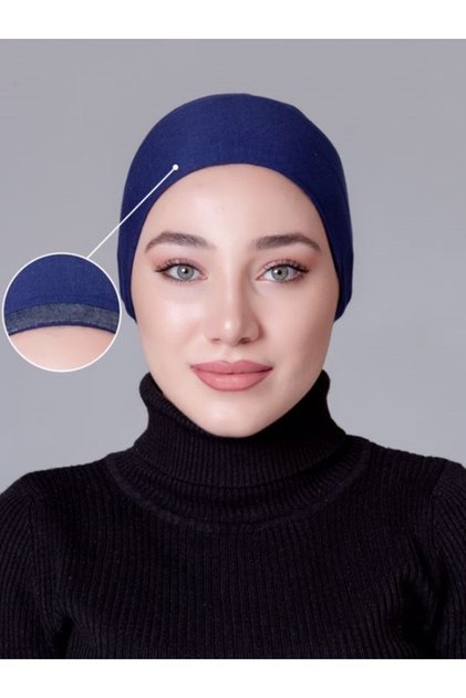 Lacivert Likralı Kaymayan Bone