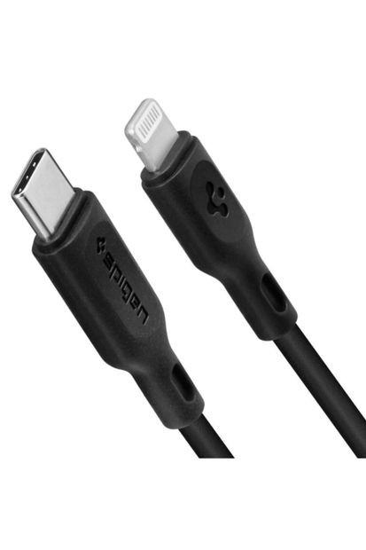 Spigen Essential Apple Usb-c To Lightning Pd Hızlı Şarj Ve Data Kablo Mfı Lisanslı 1 M C10cl Black - 1