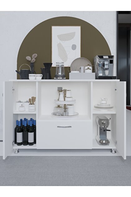 Kzy Mobilya Pier Kahve köşesi Kahve Dolabı Çok Amaçlı Mutfak