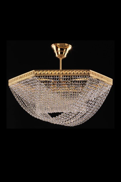 Blocco Kristal Taşlı Gold Renk Plafonyer Avize Bs.2803-58-60