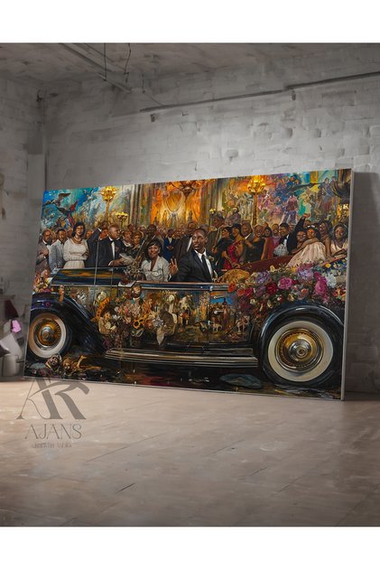 Grand Procession Social Justice Themed Decorative Canvas Painting