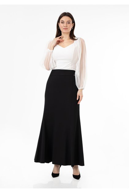 Fish Model Maxi Length Skirt