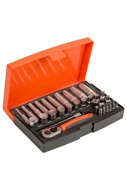 1/4" Soket Seti Standart ve Derin 37 Parça SL25L