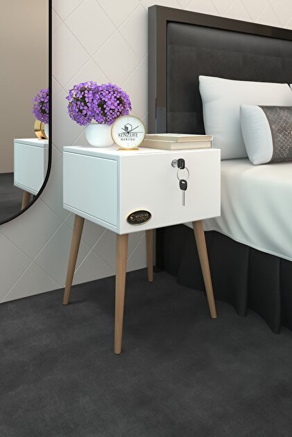 Kenzlife Komodin Kazuki Byz 60*39*39 Komidin Ahşap Ayaklı Kitaplık