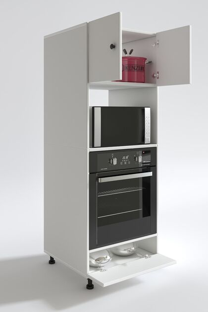 Kenzlife Fırın Dolabı Halide Byz 162*60*56 Mutfak Kapaklı Ayaklı