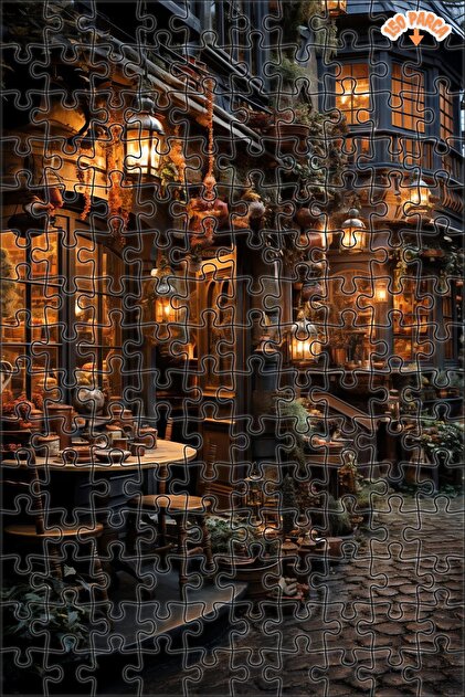 LAFRAURE /2本セット Teona Ahşap Sokak Lambaları Altında Büyülü Akşam Çift Katlı