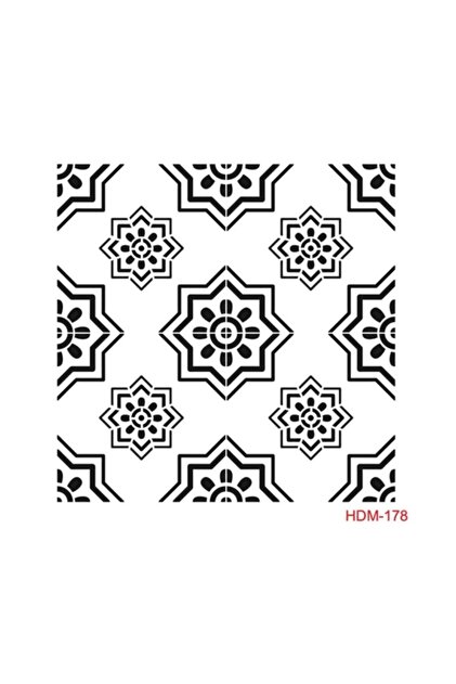 ديكور المنزل قالب استنسل ميدي 25x25 سم