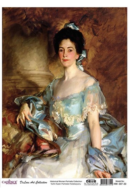 Historic Women's Portraits - Hw 07 Brass Decopage Collection 30X42