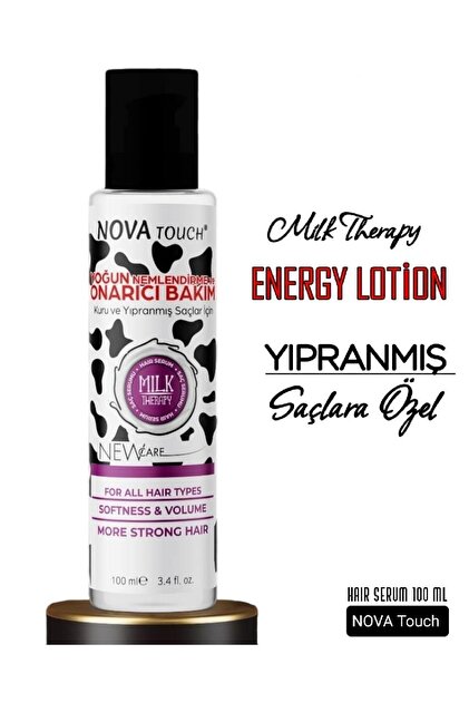 Nova Touch Keratin Milk Therapy Saç Serum Yıpranmış Saçlar 100 ml