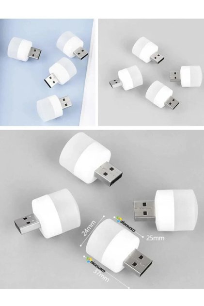 4'lü Mini Led Okuma Işığı Gece Lambası USB LED Işık Aydınlatma Lambası
