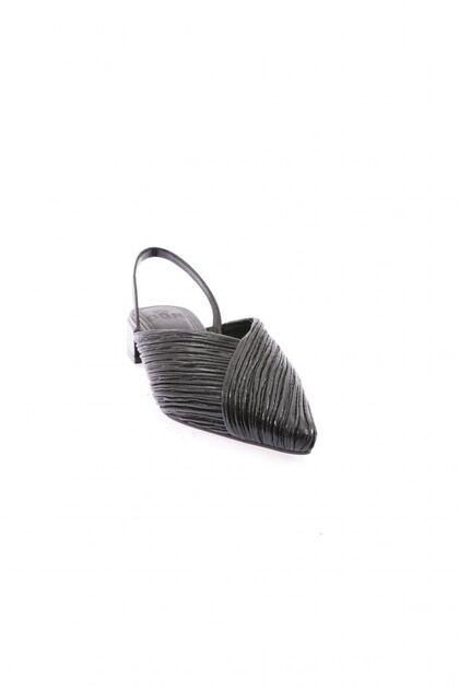1357 Women's Low Heel Slingback Shoes Black
