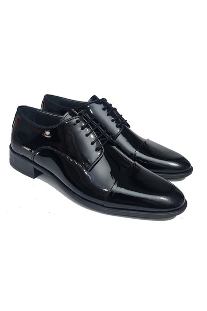 Bayclas Lace-Up Toe-Flap Model Plain Genuine Leather Men's Jurdan Shoes Bc-851