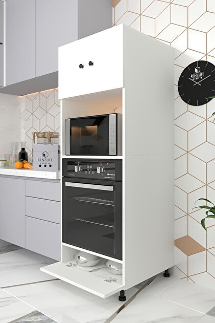 Kenzlife Fırın Dolabı Halide Byz 162*60*56 Mutfak Kapaklı Ayaklı