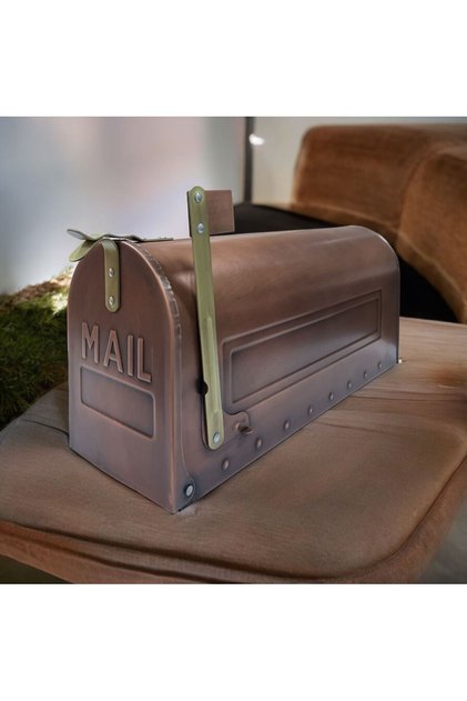 Özel Üretim Galvaniz Amerikan Tarzı Posta Kutusu,Mail Kutusu Bakır 50X15X21