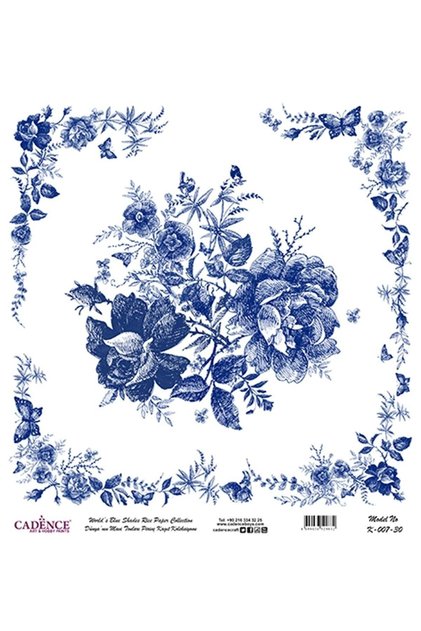 K-007 Brass Decopage - Blue Shades of Earth, 30X30