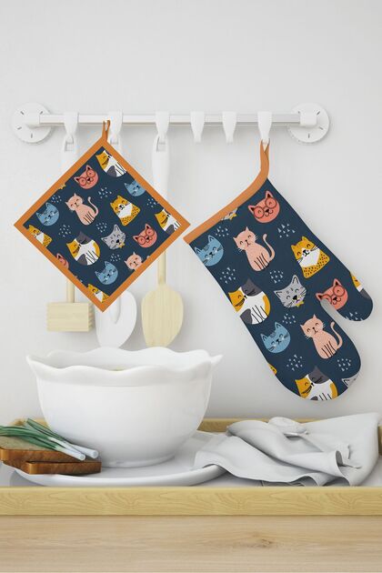 Ays Home Glove Holder Set (CAT PATTERN)