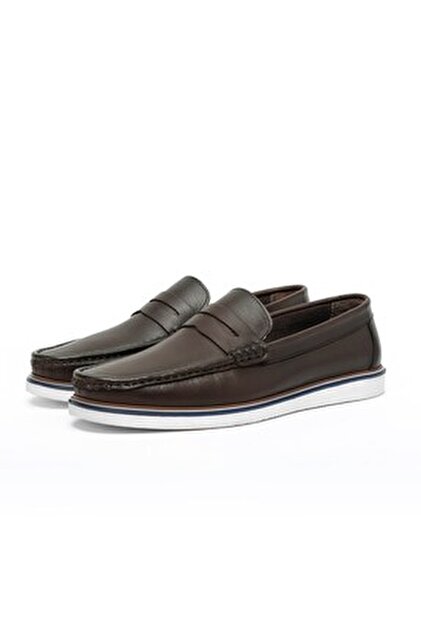 Ducavelli Vittoria Hakiki Deri Erkek Günlük Ayakkabı Loafer