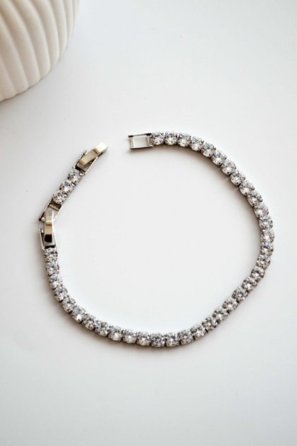 Steel Silver Color 4mm Waterway Bracelet