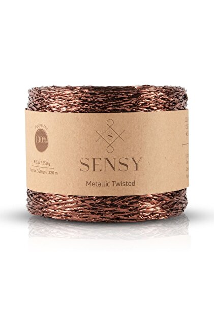 SENSY Premium 320 M Simli Metalik Ip Parlak Çanta Rafya Supla Ip