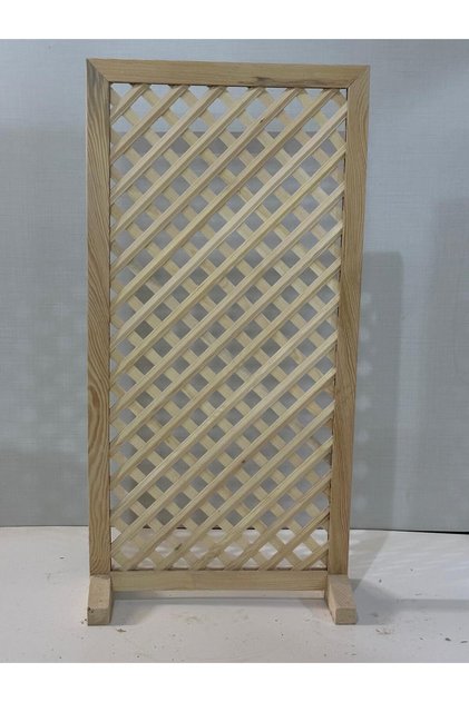 Ahşap Paravan Ahşap Seperatör 35x100 Çerçeveli ve Ayaklı