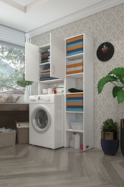 Kenzlife Çamaşır Makinesi Dolabı Veronikamaks Byz 180*096*20 Banyo