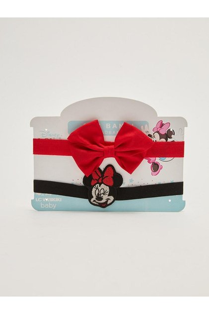 LCW baby Minnie Mouse Embroidered Baby Girl Hair Band 2 pcs