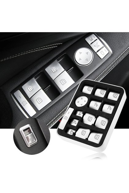 Mercedes E Series W212 Glass Keypad Plated Button 2010-2015