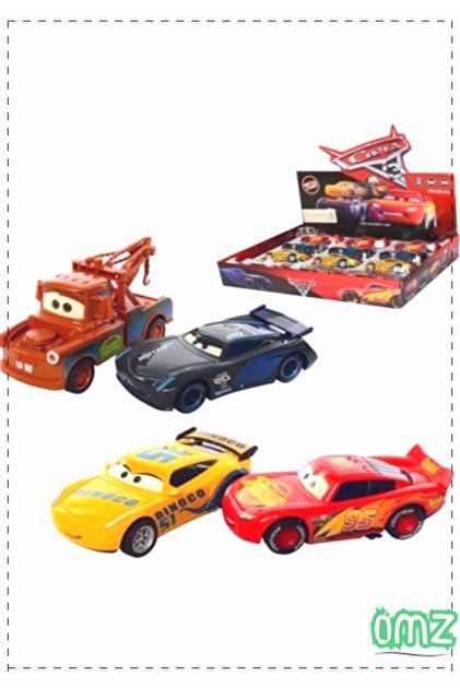 OMZ Jackson Storm Şimşek Mcqueen Mater Metal Arabalar 4 Lü Set Kız