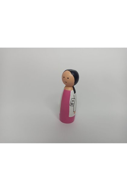 Wooden Dolls Professions Pegdolls Female Teacher Pegdoll