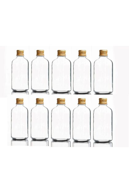 10 Adet 100ml Çok Amaçlı Cam Şişe Küçük Gold Kapak Oda Kokusu Esans Yağ Şişesi 10x100ml