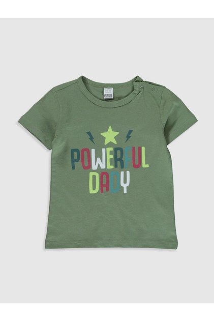 Lcw Baby Crew Neck Short Sleeve Baby Boy T-Shirt (0S)