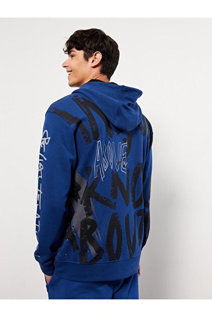 LC Waikiki LCW Casual Uzun Kollu Baskılı Erkek Hoodie - Fiyatı