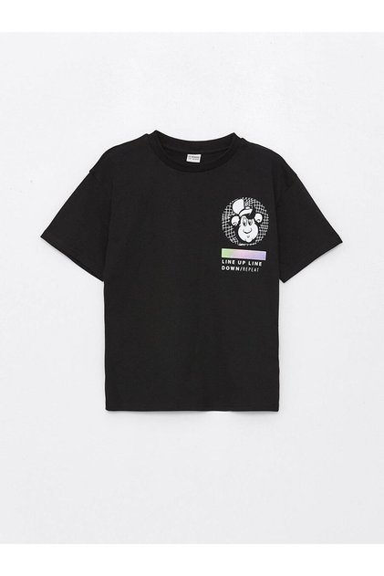 Lcw Kids Comfortable Fit Nostalgic Monkey Printed Boys' T-Shirt