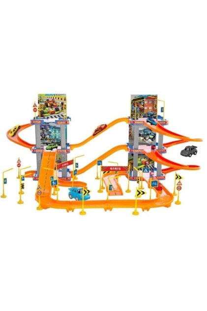 Super Garage Car Parking 83 Pieces 6-Story Garage Set