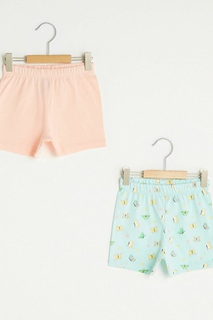 Baby Girl Water Green Printed Ltz Pajama Bottoms