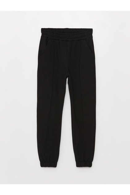 Basic Girl's Jogger Sweatpants with Elastic Waist
