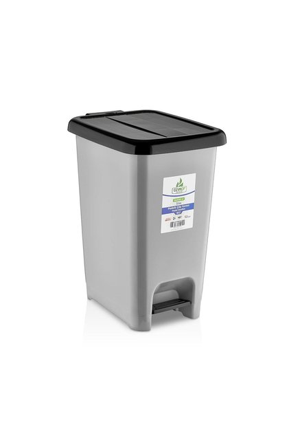 Slım Pedallı Çöp Kovası 50 Lt Gri