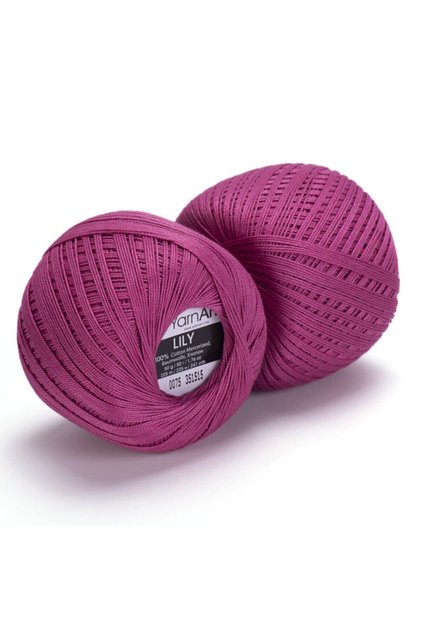 Lily - Mercerized Lace Thread Fuchsia-0075