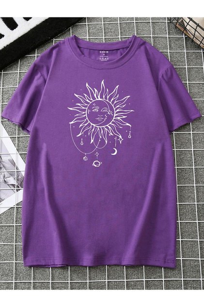 Unisex Sunny Mood Printed Oversized t-shirt