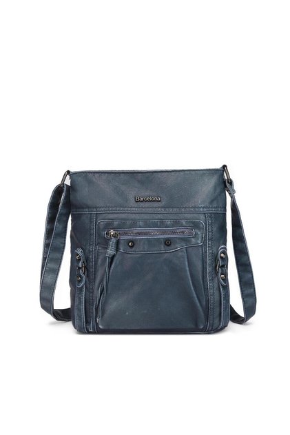 21-K Barcelona 1882 Washed Leather Women's Bag with Strap
