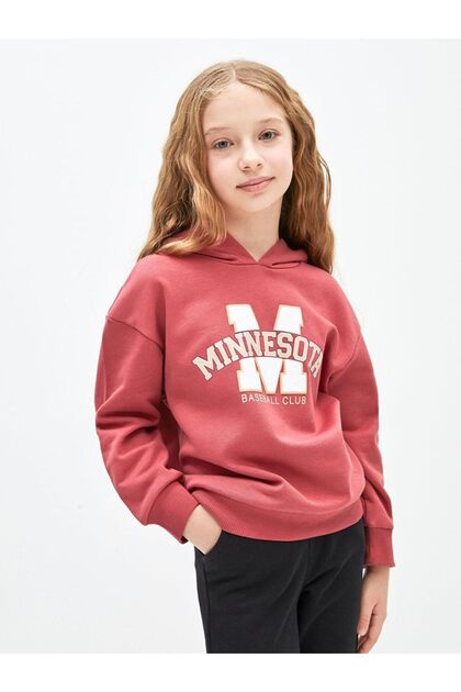 Printed Long Sleeve Girl's Hoodie (W3)